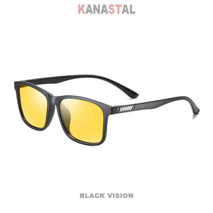 Men's Polarized Sunglasses UV400 TR90 Square Eyeglasses Frames Eyewear Driving Outdoor Sports Traveling Male Sun Glasses Retro