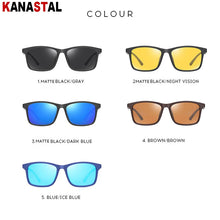 Load image into Gallery viewer, Men&#39;s Polarized Sunglasses UV400 TR90 Square Eyeglasses Frames Eyewear Driving Outdoor Sports Traveling Male Sun Glasses Retro