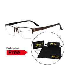 Load image into Gallery viewer, Men&#39;s Reading Glasses For Sight Men Farsighted Spectacles Brillen Man Spectacle Frames with Diopters +1 +1.5 +2 +2.5 +3 +3.5 +4