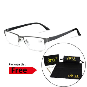 Men's Reading Glasses For Sight Men Farsighted Spectacles Brillen Man Spectacle Frames with Diopters +1 +1.5 +2 +2.5 +3 +3.5 +4