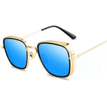 Load image into Gallery viewer, Men&#39;s Steam Punk Sunglasses Gafas De Sol Men&#39;s Driving Metal Sun Glasses Fishing Travel Eyewear