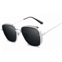 Load image into Gallery viewer, Men&#39;s Steam Punk Sunglasses Gafas De Sol Men&#39;s Driving Metal Sun Glasses Fishing Travel Eyewear
