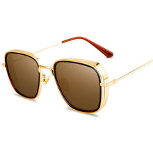 Load image into Gallery viewer, Men&#39;s Steam Punk Sunglasses Gafas De Sol Men&#39;s Driving Metal Sun Glasses Fishing Travel Eyewear