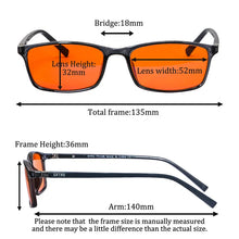 Load image into Gallery viewer, Men's glasses blue light glasses computer lenses orange lense anti blue light glasses computer glasses husband bluelight glasses