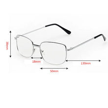 Load image into Gallery viewer, Metal Frame Reading Glasses Anti-Blue Light Ultra-Light Glasses Anti-Fatigue Transparent Portable Gift for Parents Eyewear