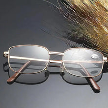 Load image into Gallery viewer, Metal Frame Reading Glasses Anti-Blue Light Ultra-Light Glasses Anti-Fatigue Transparent Portable Gift for Parents Eyewear