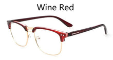 Load image into Gallery viewer, Metal Half Frame Glasses Frame Retro Woman Men Reading Glass UV Protection Clear Lens Computer Eyeglass Gold Frames-Eyewear