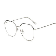 Load image into Gallery viewer, Metal Irregular Polygon Myopia Eyeglasses Women Men Vintage Cat Eye Prescription Spectacles Diopter 0 -0.5 -0.75 -1.0 To -4.0
