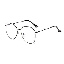 Load image into Gallery viewer, Metal Irregular Polygon Myopia Eyeglasses Women Men Vintage Cat Eye Prescription Spectacles Diopter 0 -0.5 -0.75 -1.0 To -4.0