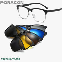 Load image into Gallery viewer, Metal Magnetic Suction Sleeve Mirror Business Polarized Men&#39;s Sunglasses Driving Fishing Optical Prescription Glasses men&#39;s 2342