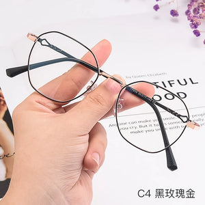 Metal Spectacle Beauty Eye Glasses For Women Men Polygonal Myopia Optical Frame Eyeglasses Oculos De Grau Gozluk Brillen Gafas
