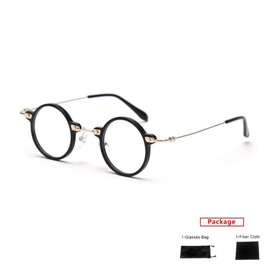 Mimiyou Acetate Round Eyewear Frame Women Vintage Retro Men Computer Optical Glasses Myopia Eyeglasses Frame Brand Design oculos
