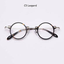 Load image into Gallery viewer, Mimiyou Acetate Round Eyewear Frame Women Vintage Retro Men Computer Optical Glasses Myopia Eyeglasses Frame Brand Design oculos