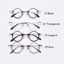 Load image into Gallery viewer, Mimiyou Acetate Round Eyewear Frame Women Vintage Retro Men Computer Optical Glasses Myopia Eyeglasses Frame Brand Design oculos