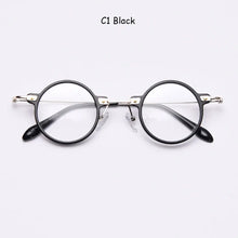 Load image into Gallery viewer, Mimiyou Acetate Round Eyewear Frame Women Vintage Retro Men Computer Optical Glasses Myopia Eyeglasses Frame Brand Design oculos