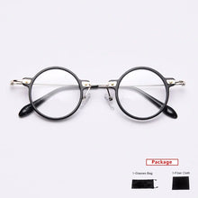 Load image into Gallery viewer, Mimiyou Acetate Round Eyewear Frame Women Vintage Retro Men Computer Optical Glasses Myopia Eyeglasses Frame Brand Design oculos