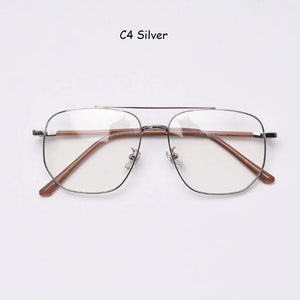 Mimiyou Alloy Pilot Glasses Frame Women Eyewear Retro Men Computer Optical Glasses Myopia Eyeglasses Frame Brand Design oculos