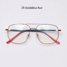 Load image into Gallery viewer, Mimiyou Alloy Pilot Glasses Frame Women Eyewear Retro Men Computer Optical Glasses Myopia Eyeglasses Frame Brand Design oculos