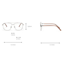 Load image into Gallery viewer, Mimiyou Alloy Pilot Glasses Frame Women Eyewear Retro Men Computer Optical Glasses Myopia Eyeglasses Frame Brand Design oculos