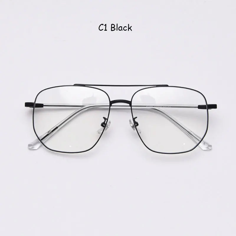 Mimiyou Alloy Pilot Glasses Frame Women Eyewear Retro Men Computer Optical Glasses Myopia Eyeglasses Frame Brand Design oculos