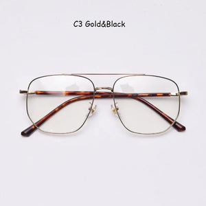 Mimiyou Alloy Pilot Glasses Frame Women Eyewear Retro Men Computer Optical Glasses Myopia Eyeglasses Frame Brand Design oculos