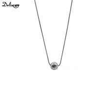 Load image into Gallery viewer, Minimalist Round Bead Pendant Necklace for Women Stainless Steel Clavicle Choker Long Chain Jewelry Statement Girl Gift