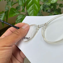 Load image into Gallery viewer, Minimalistic Architectural Custom Designs Clear Crystal Acetate Glasses Frames Round Myopia/Reading/Progressive Unisex