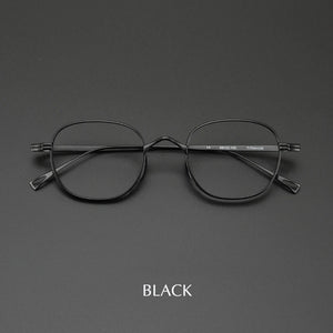Moyssen Brand Design Retro Handmade Pure Titanium Eyeglasses Men Optical Prescription Glasses Frame Women Round Lenses Eyewear