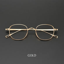 Load image into Gallery viewer, Moyssen Brand Design Retro Handmade Pure Titanium Eyeglasses Men Optical Prescription Glasses Frame Women Round Lenses Eyewear