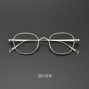 Moyssen Brand Design Retro Handmade Pure Titanium Eyeglasses Men Optical Prescription Glasses Frame Women Round Lenses Eyewear