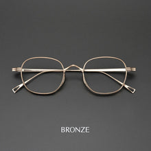 Load image into Gallery viewer, Moyssen Brand Design Retro Handmade Pure Titanium Eyeglasses Men Optical Prescription Glasses Frame Women Round Lenses Eyewear