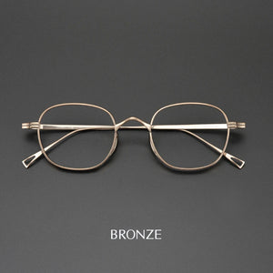 Moyssen Brand Design Retro Handmade Pure Titanium Eyeglasses Men Optical Prescription Glasses Frame Women Round Lenses Eyewear
