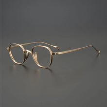Load image into Gallery viewer, Moyssen Brand Design Retro Handmade Pure Titanium Eyeglasses Men Optical Prescription Glasses Frame Women Round Lenses Eyewear