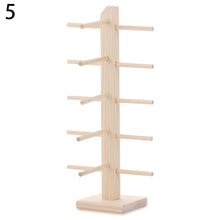 Load image into Gallery viewer, Multi Layers Wood Sunglass Display Racks Shelf Eyeglasses Show Stand Jewelry Holder For Multi Pairs Glasses Showcase Women