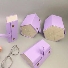 Load image into Gallery viewer, Multi-slot Foldable Glasses Organizer Portable Leather Travel Storage Box Display Sunglasses Case