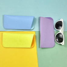 Load image into Gallery viewer, Multifunctional Small Fresh Glasses Case Pu Leather Sunglasses Case Simplicity Summer New Style Candy Color Oblique Mouth Bag