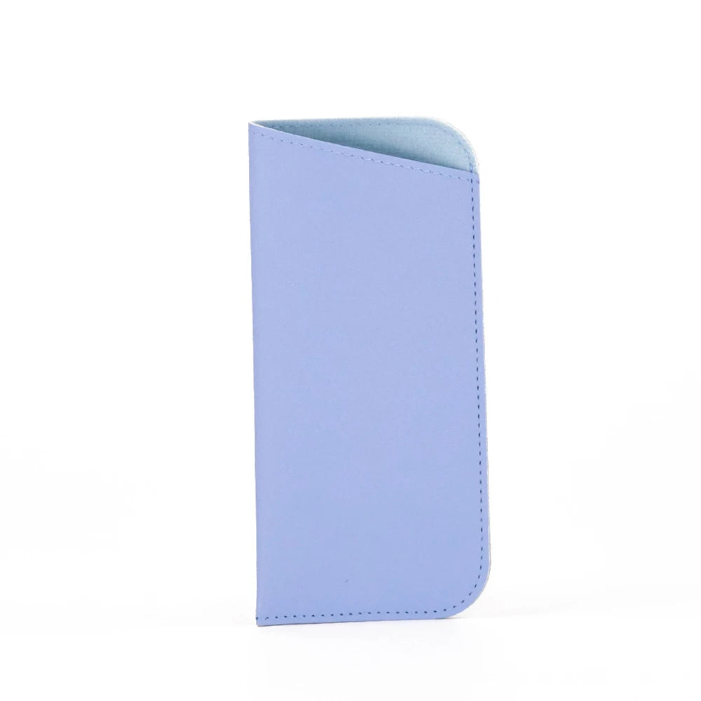 Multifunctional Small Fresh Glasses Case Pu Leather Sunglasses Case Simplicity Summer New Style Candy Color Oblique Mouth Bag