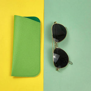 Multifunctional Small Fresh Glasses Case Pu Leather Sunglasses Case Simplicity Summer New Style Candy Color Oblique Mouth Bag