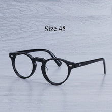 Load image into Gallery viewer, Myopia Glasses Women  Acetate Glasses Frame Men  Round Transparent Glasses Gregory Peck Prescription Glasses Men Eye Glasses