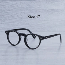 Load image into Gallery viewer, Myopia Glasses Women  Acetate Glasses Frame Men  Round Transparent Glasses Gregory Peck Prescription Glasses Men Eye Glasses