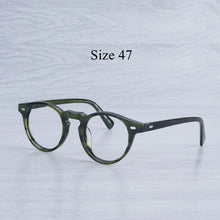 Load image into Gallery viewer, Myopia Glasses Women  Acetate Glasses Frame Men  Round Transparent Glasses Gregory Peck Prescription Glasses Men Eye Glasses