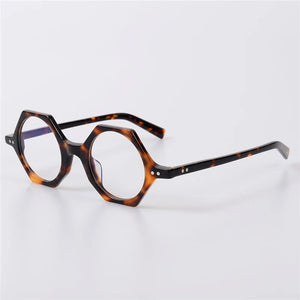 Myopia Glasses Women Acetate Round Glasses Men Prescription Glasses Myopia Clear Womens Eyeglass Frames Computer Glasses