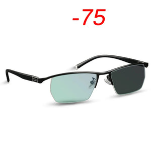 Myopia Men's Computer Glasses Photochromic Sunglasses Chameleon Anti Blue Ray Gaming Sight Prescription -1.25 -1.75 -5 -5.5 -6.0