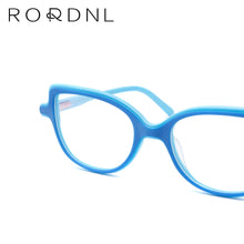Load image into Gallery viewer, Myopia Optical Cat Eye Glasses Frame Kids Wholesale Bulk High Quality Eyeglasses Boys Girls Acetate Child Prescription Eyewear
