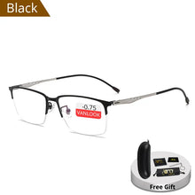 Load image into Gallery viewer, Myopia Photochromic Sunglasses Screwless Eyewear Anti Blue Ray Computer Glasses Frame For Men-0.50-4.25-4.75-5.25-5.75-6.00