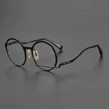 Load image into Gallery viewer, Myopia reading women personalized eyewear brand designer classic pure titanium optical eyeglasses Retro round glasses frame men