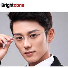 Load image into Gallery viewer, ARRIVING +  +   Memory Titanium 8189 Rimless Glasses Eyeglasses Spectacle Frame Oculos De Grau Eyewear