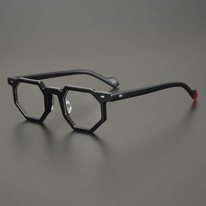 Acetate polygon Glasses frame men brand optical Eyewear personality Irregular women Myopia reading prescription Eyeglasses