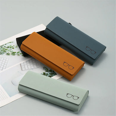 NEW Retro Leather Handmade Sunglasses Glasses Case Portable Myopia Frame Case Glasses Bag Storage Box
