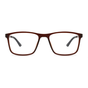 NONOR Classic Optical Glasses TR Frame For Women Square Eyeglasses Frames For Men Designer Brown  Spectacles